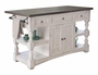 Stone 3 Drawer, 2 Doors Wood Island