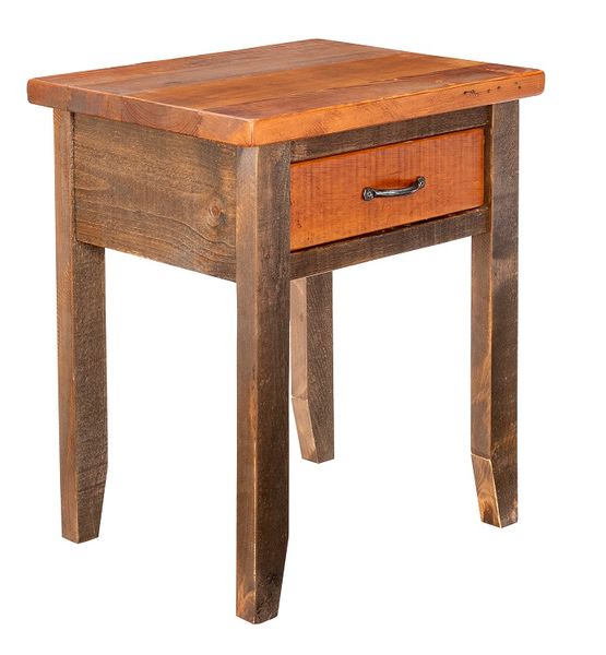 Kalispell Rustic OneDrawer Nightstand Lodgecraft