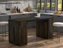 Dark Mezquite 2 Drawer 4 Door Kitchen Island