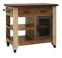 Antique 1 Drawer, 1 Mesh Door Kitchen Island