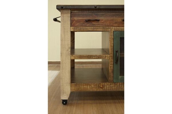 Antique 1 Drawer, 1 Mesh Door Kitchen Island