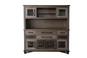 Loft Brown Buffet and Hutch