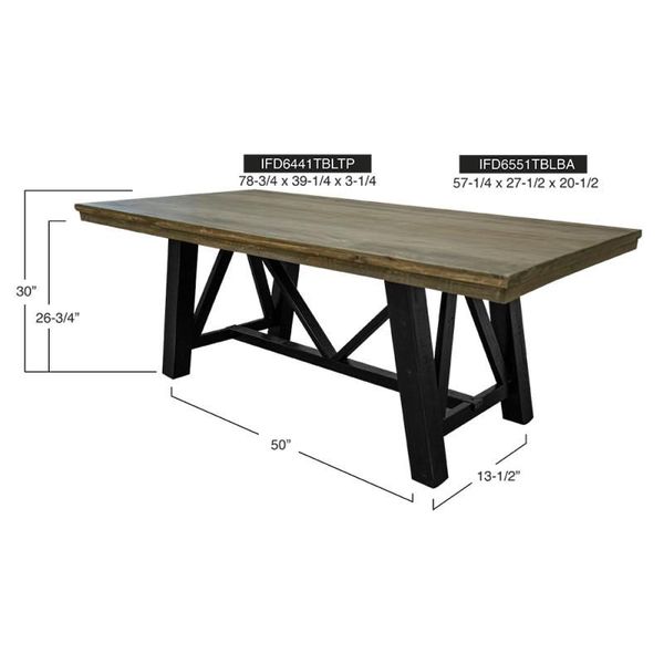 Loft Brown Counter Height Dining Table