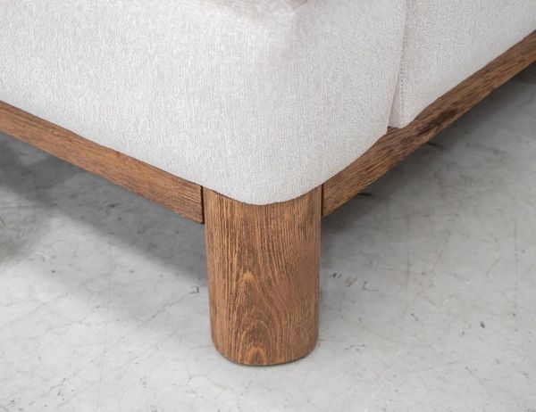 Olimpia Loveseat with Wooden Frame