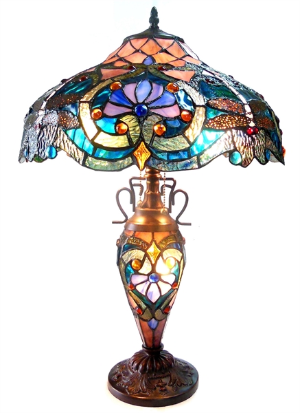 Lydia 3-Light Victorian Table Lamp