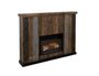 Loft Brown Matel Fireplace