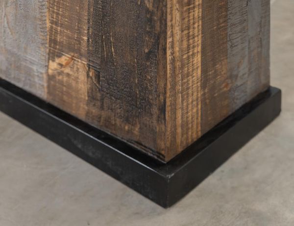 Loft Brown Matel Fireplace