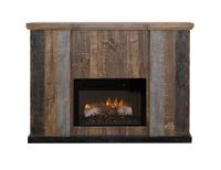 Loft Brown Matel Fireplace