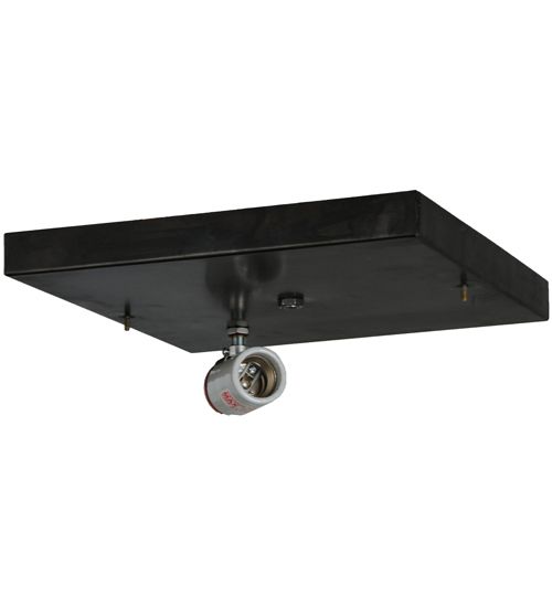 Meyda 10"Sq Hyde Park Double Bar Mission Flushmount