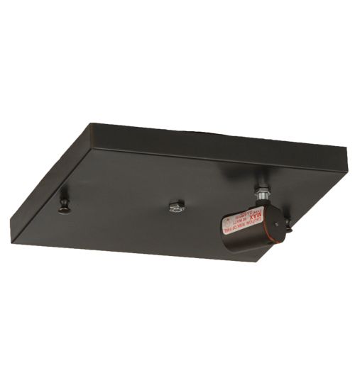 Meyda 10"Sq Hyde Park Double Bar Mission Flushmount
