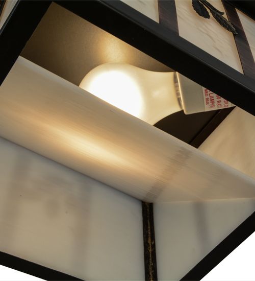 Meyda 10"Sq Hyde Park Sprig Flushmount