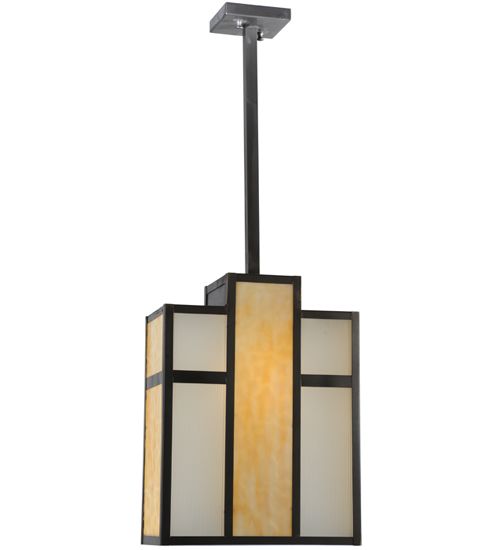 Meyda 12" Long Cityscape Oblong Pendant