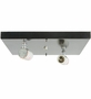 Meyda 12" Square Hyde Park "T" Mission Flushmount