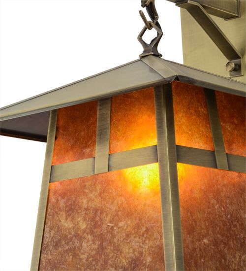 Meyda 12"W Stillwater "T" Mission Hanging Wall Sconce