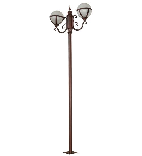 Meyda 120" High Bola Tavern Street Lamp