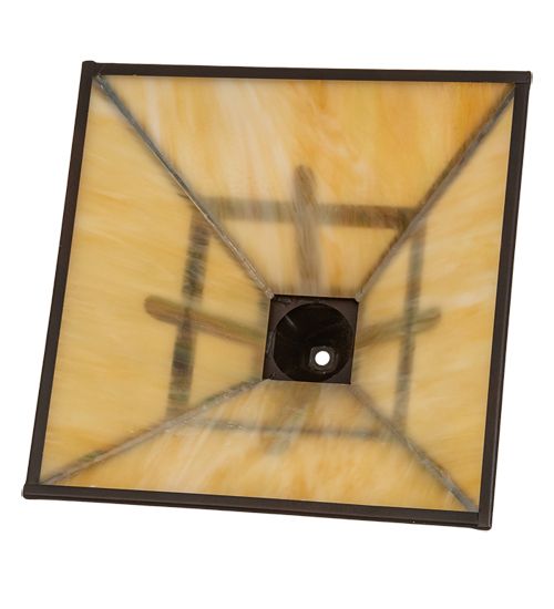 Meyda 13" Square Cross Mission Shade