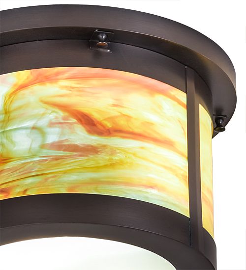 Meyda 14" Wide Craftsman Flushmount