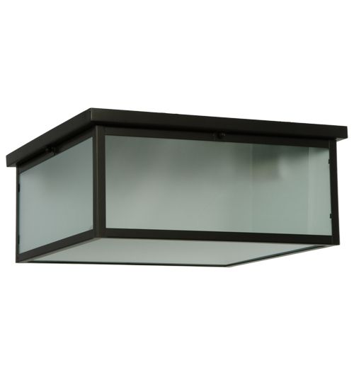 Meyda 16"Sq Craftsman Signature Hyde Park Prime Flushmount