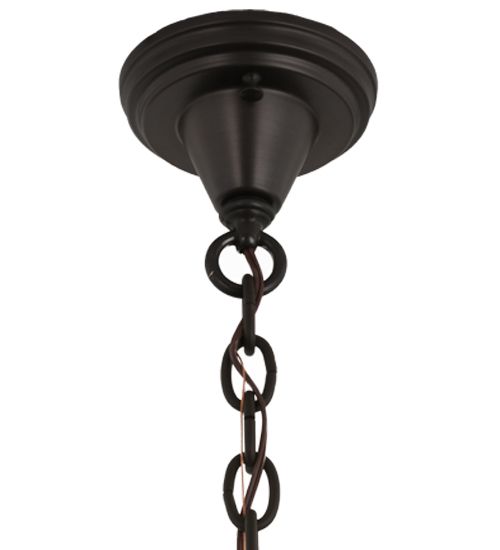 Meyda 16"Sq Personalized Old Forge Fitness Pendant