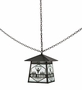 Meyda 16"Sq Personalized Old Forge Fitness Pendant