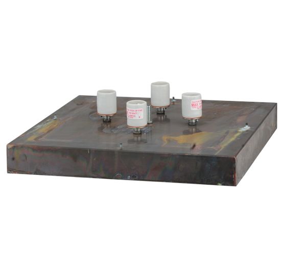 Meyda 16"Sq Stillwater T Mission Pier Mount