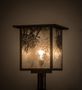 Meyda 16" Square Hyde Park Winter Pine Post Mount