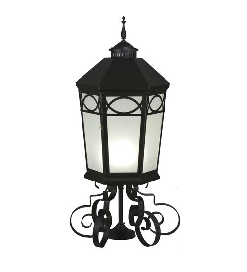 Meyda 16" Wide Restored Taft 1 Light Lantern Post Mount