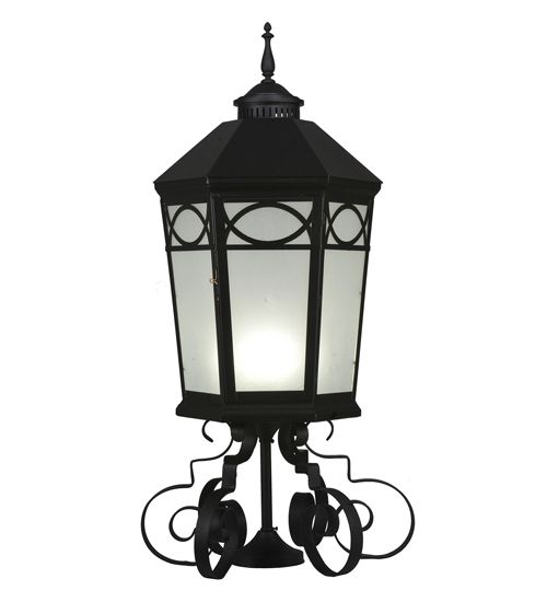Meyda 16" Wide Restored Taft 1 Light Lantern Post Mount