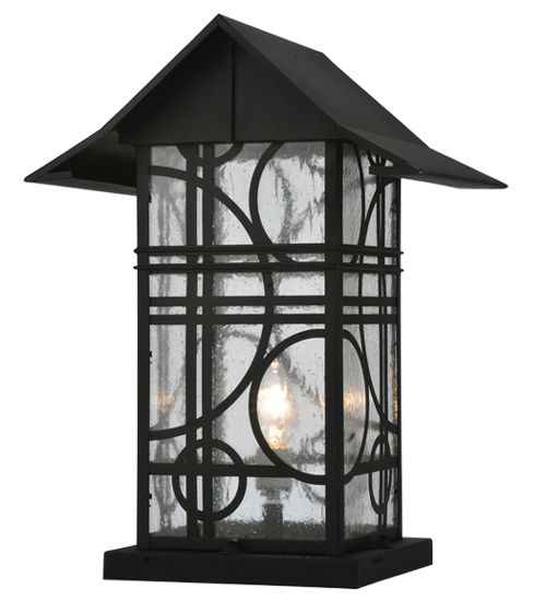 Meyda 16" Wide Revival Deco Pier Mount