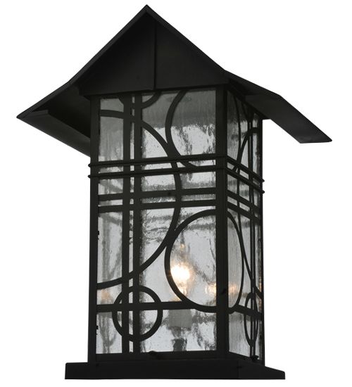 Meyda 16" Wide Revival Deco Pier Mount