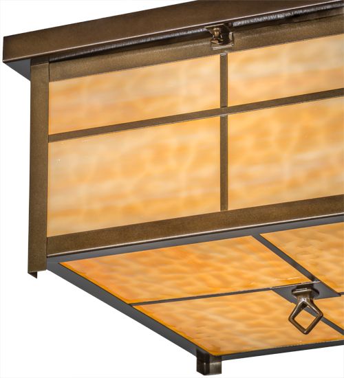 Meyda 17"Sq Mission Flushmount