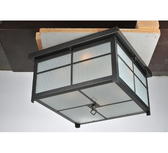 Meyda 17"Sq Mission Flushmount