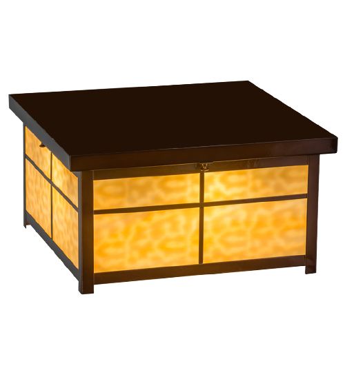 Meyda 17"Sq Mission Flushmount