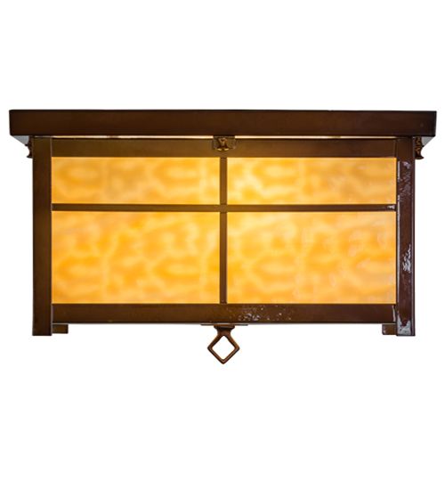 Meyda 17"Sq Mission Flushmount