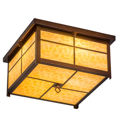Meyda 17"Sq Mission Flushmount