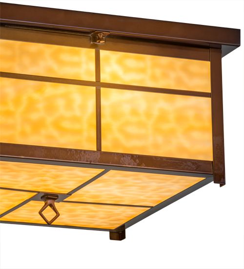 Meyda 17"Sq Mission Flushmount