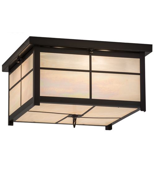 Meyda 17"Sq Mission Flushmount