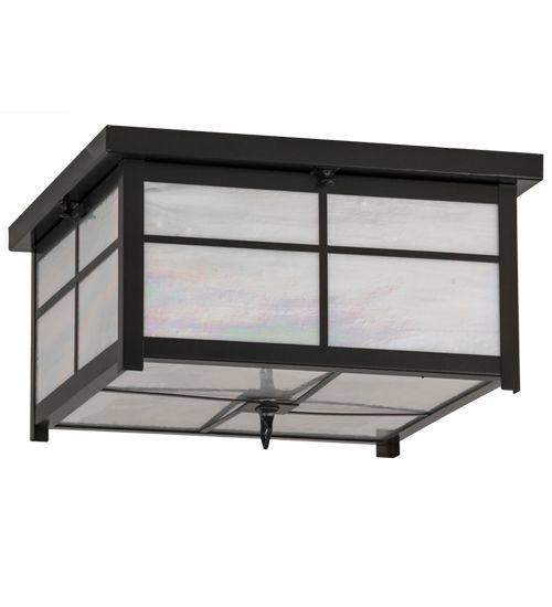 Meyda 17"Sq Mission Flushmount