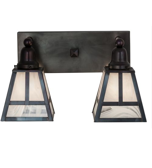 Meyda 17"W "T" Mission 2 LT Vanity Light