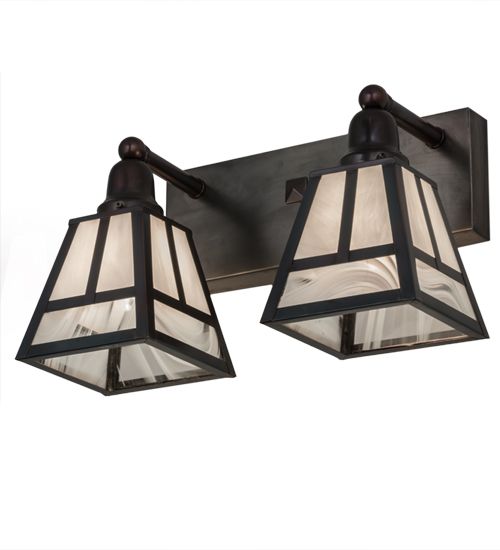 Meyda 17"W "T" Mission 2 LT Vanity Light