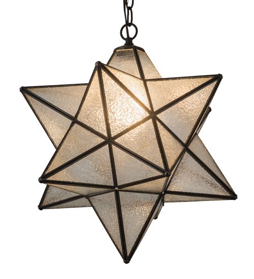 Meyda 18" Wide Moravian Star Pendant