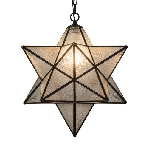 Meyda 18" Wide Moravian Star Pendant