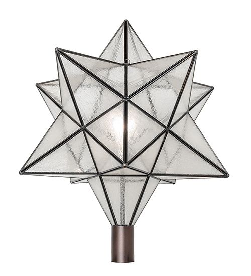 Meyda 18" Wide Moravian Star Post Mount