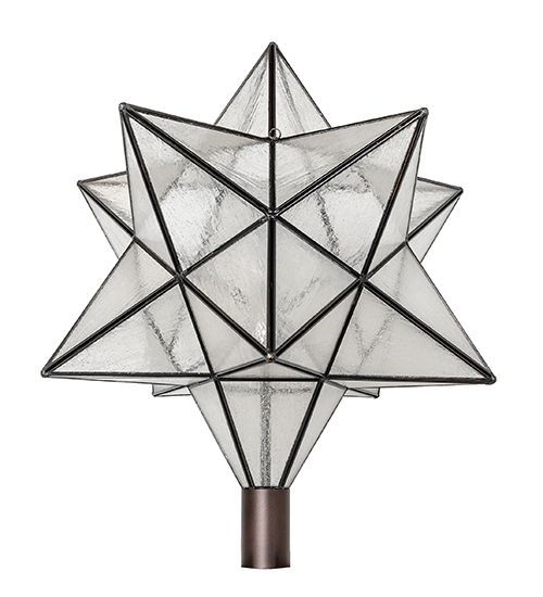 Meyda 18" Wide Moravian Star Post Mount