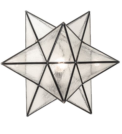 Meyda 18" Wide Moravian Star Post Mount