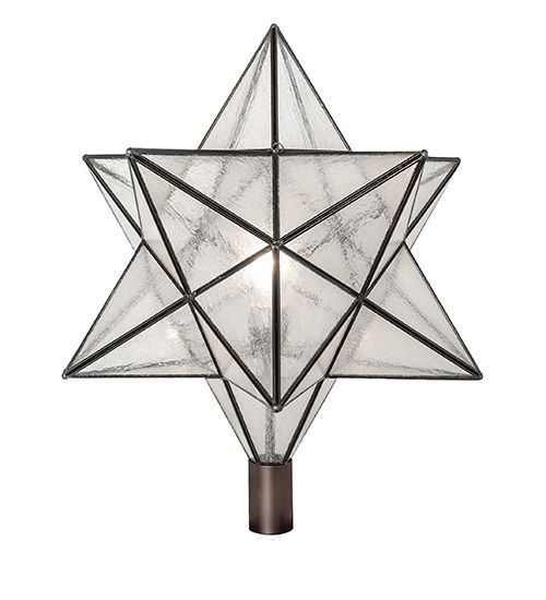Meyda 18" Wide Moravian Star Post Mount