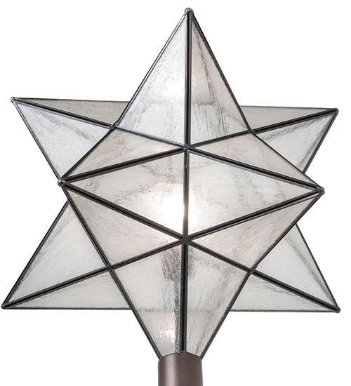 Meyda 18" Wide Moravian Star Post Mount