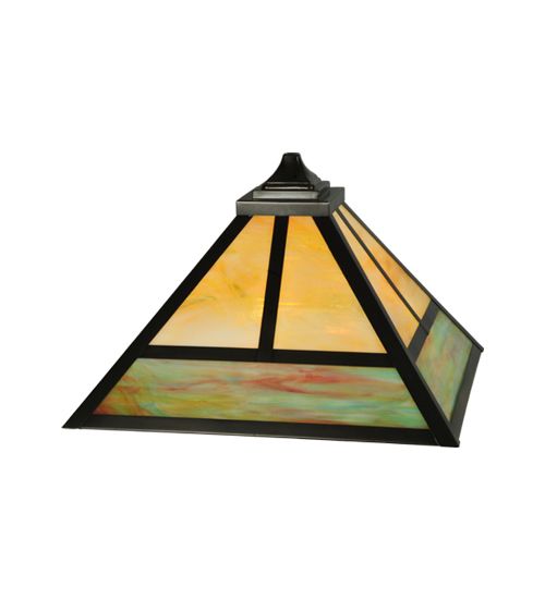 Meyda 19.25"Sq "T" Mission Shade