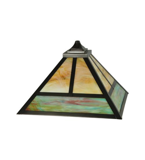 Meyda 19.25"Sq "T" Mission Shade