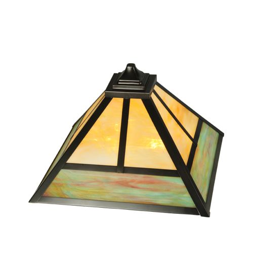 Meyda 19.25"Sq "T" Mission Shade